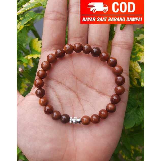 Gelang kaukah bulat uk 7mm tali karet