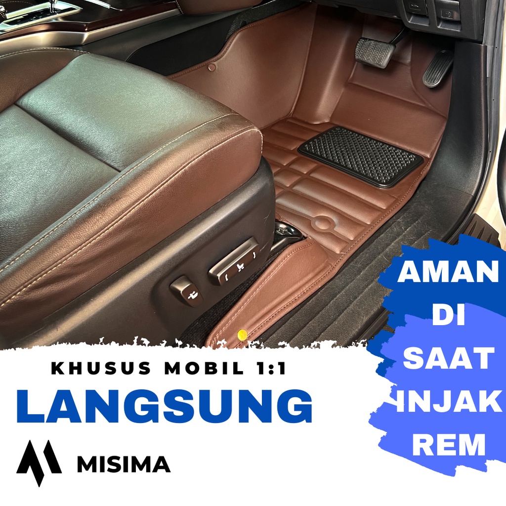 Karpet 5D / Car Mats Toyota Fortuner / Innova 2016 - 2022 Motif Carbon Premium