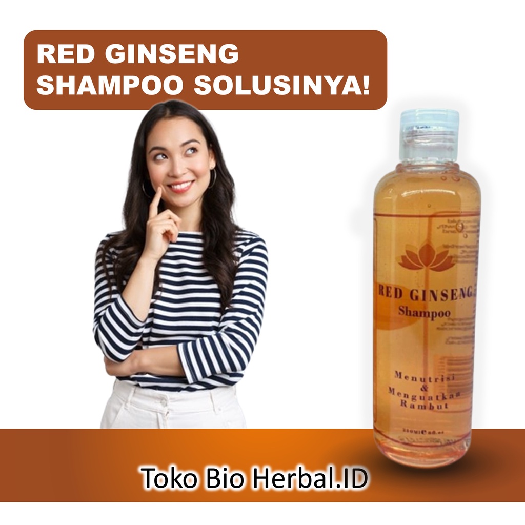 Sampo Rambut Rontok Penyubur Rambut Rontok Red Ginseng Shampoo B4P