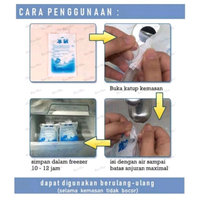 Paket Tas Penyimpanan Asi Perah Cooler Bag Ice Gel Pack Botol Kaca Tutup Karet