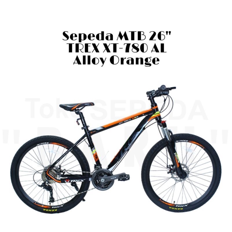 sepeda gunung MTB 26 inch Trex XT 780 781 terbaru Trex XT 780 Alloy