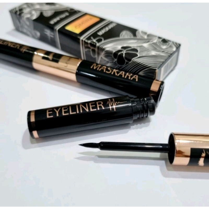 Lomira Maskara &amp; Eyeliner 2 in 1 Mascara dan Eye Liner