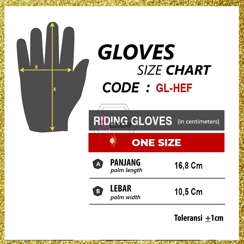 SARUNG TANGAN GLOVES HALF FINGER IMPORT ST SEPEDA MOTOR IMPORT FREE SIZE HEF