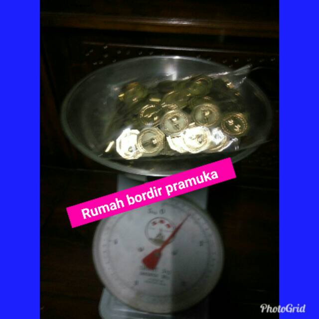 Ring tunas kuningan timbul