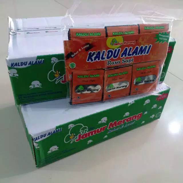 

Kaldu alami rasa sapi 30 sachet jamur merang