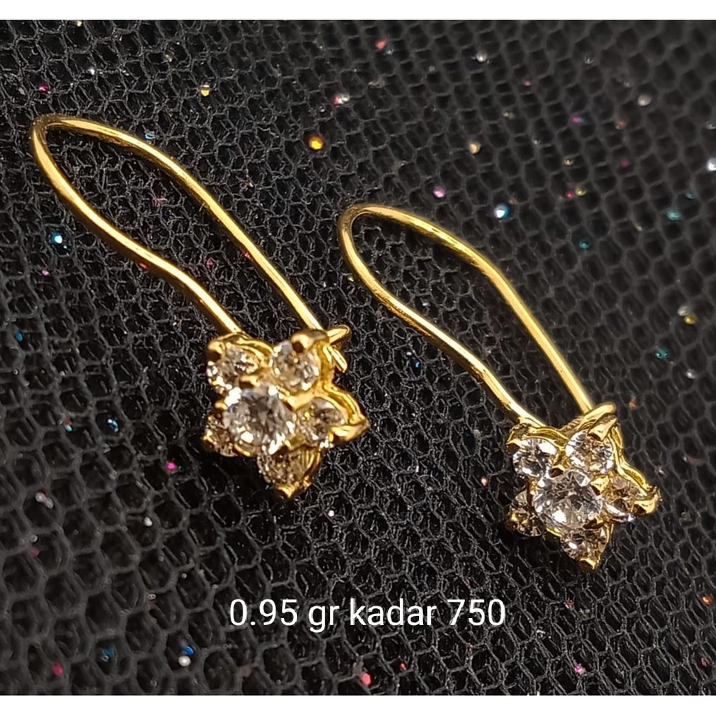 New Anting Emas 17 K - 0.95 gr Kadar 750 - 3366