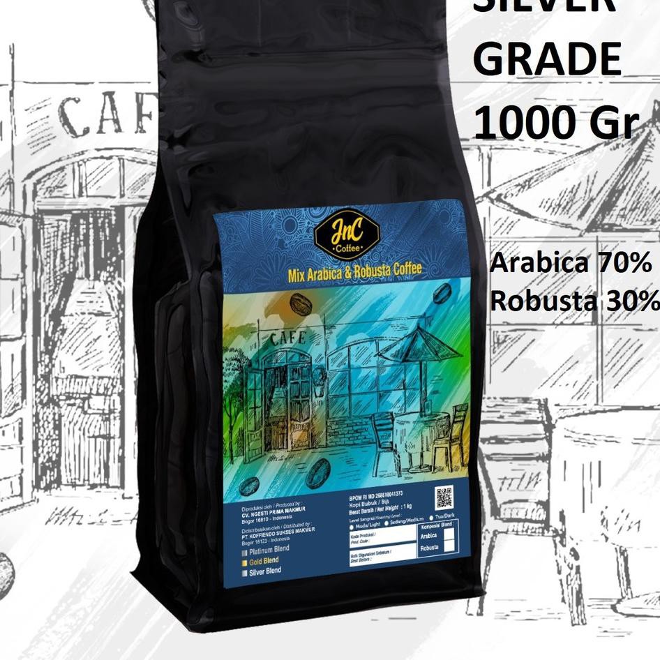 

TERMURAH JnC Silver House Blend 1 KG 70% Arabica 30% Robusta
