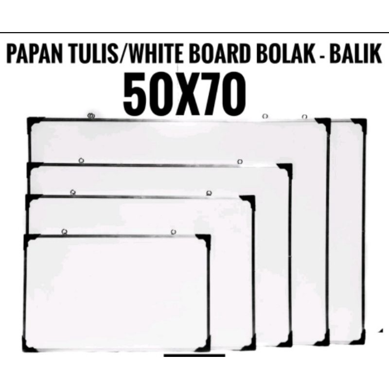 

PAPAN TULIS WHITE BOARD BOLAK BALIK.