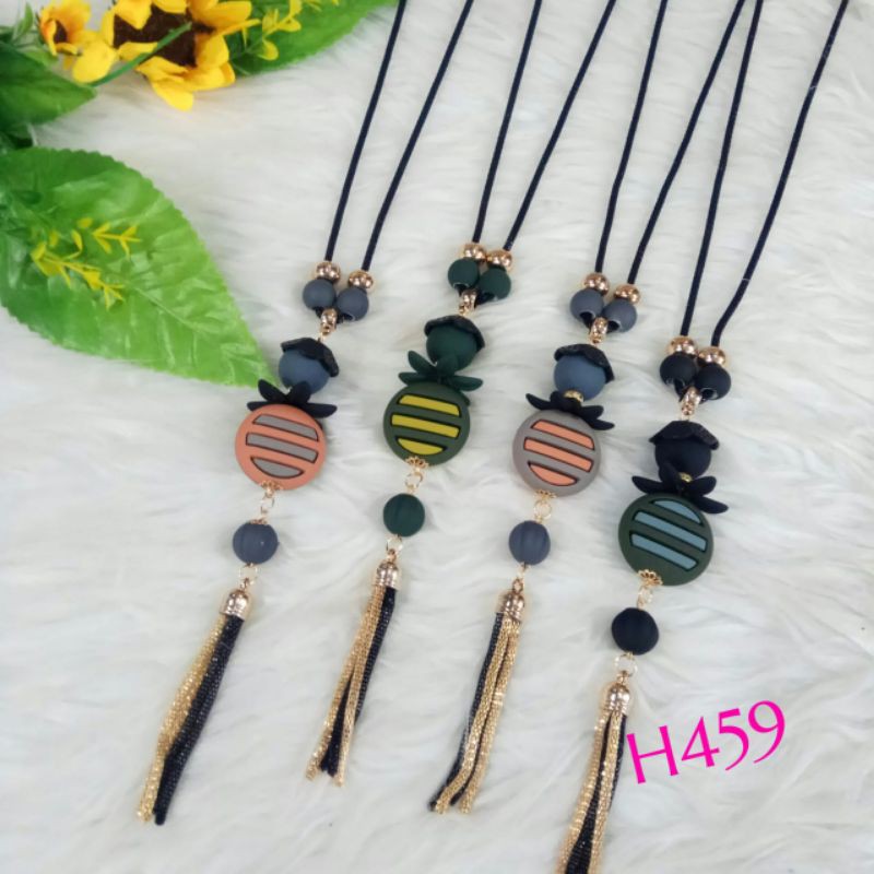 Kalung Rantai  / Tanduk Kerang Bahan  Wanita