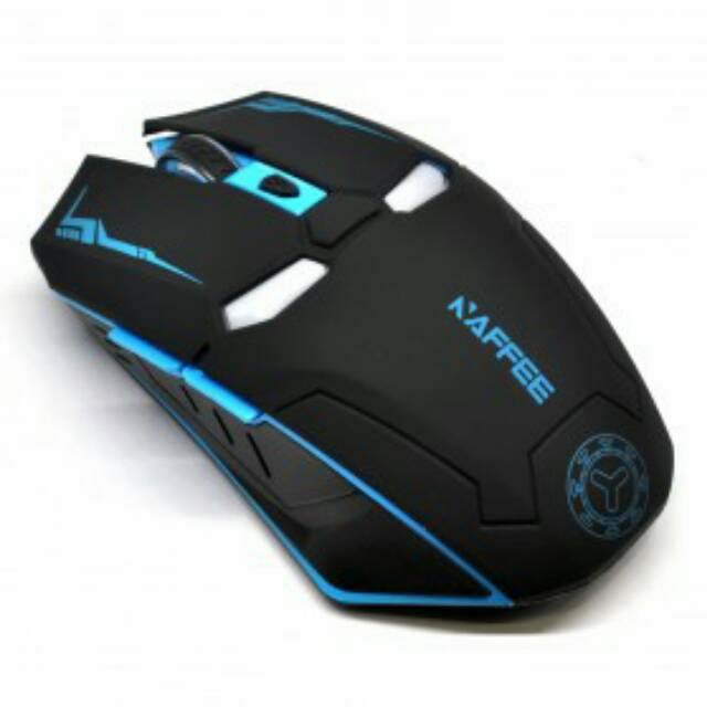 TaffWare Wireless Iron Man Style Optical Mouse Silent Click 2.4Ghz