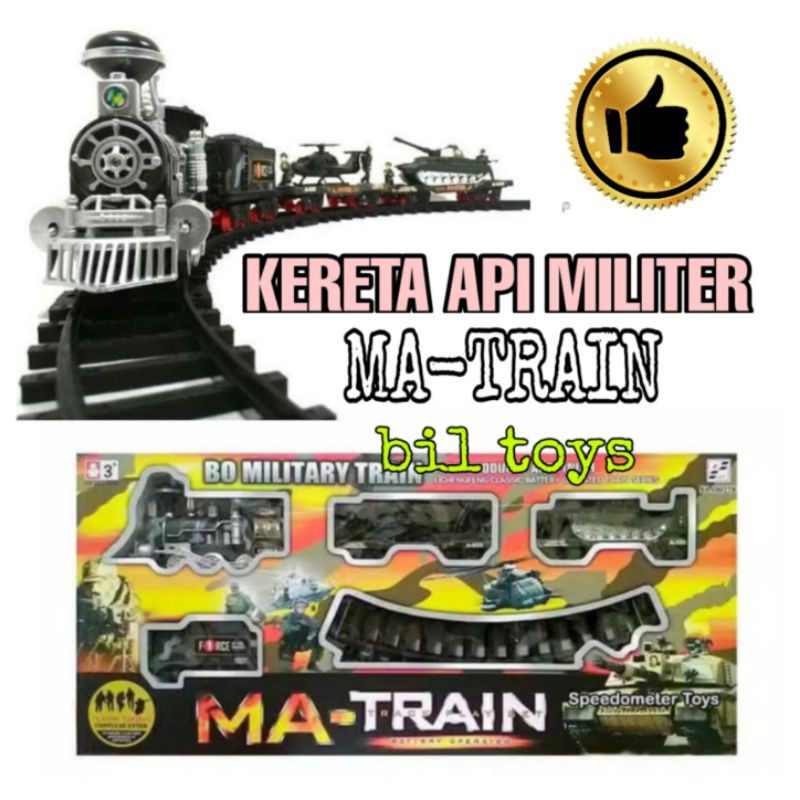 KERETA API MILITER ASAP MAINAN ANAK MA TRAIN  MA MILITARY TRAIN