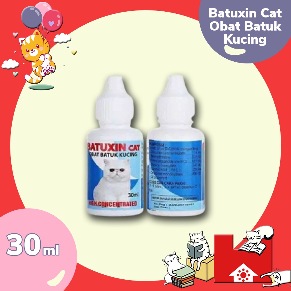 Batuxin drops 30ml - Obat batuk kucing