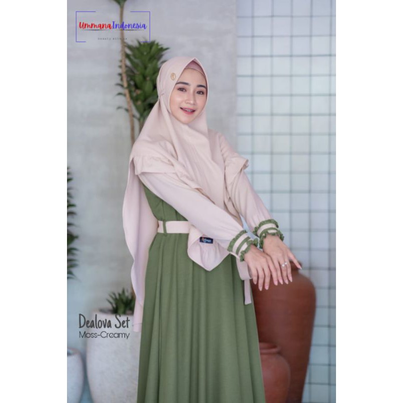 Brand Ummana Set gamis Dealova  AB Collection Grosir Seragam