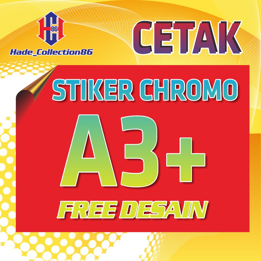 

Cetak Stiker Label Chromo A3+ / stiker label kemasan / stiker komunitas/ stiker keren / stiker murah