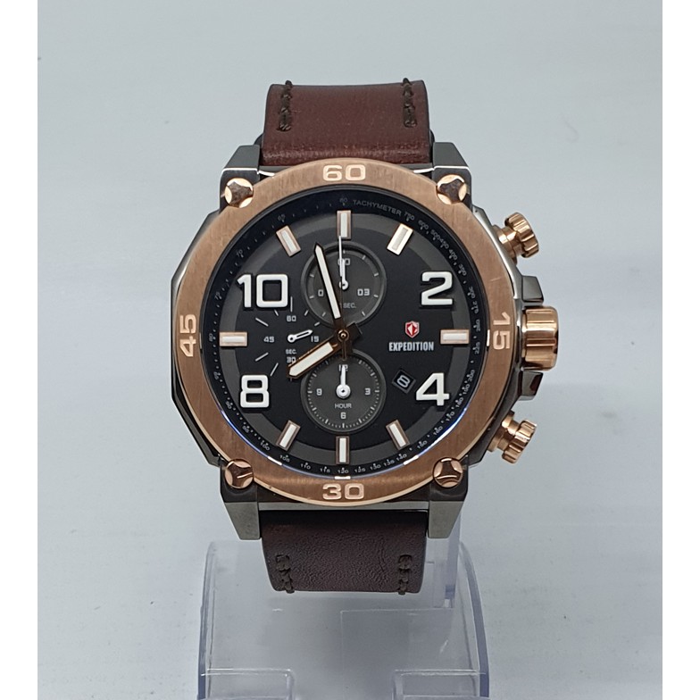 Expedition E 6766 Grey Rosegold, Jam Tangan Pria, Original