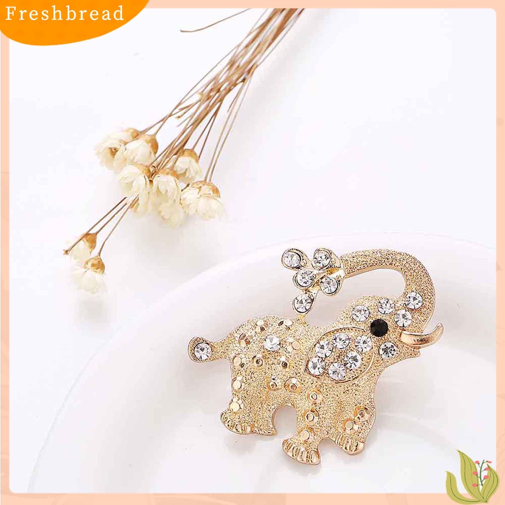 [ TERLARIS]Brooch Pin Elephant Shape Eco-friendly Alloy Scarf Shawl Badge for Gift