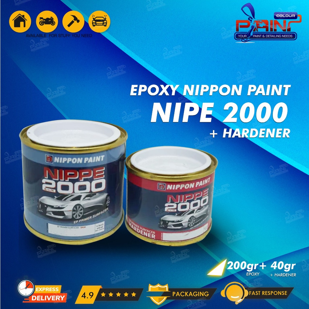 Epoxy Nippe 2000 Epoxy Primer Surfacer Abu + Hardener 240gr