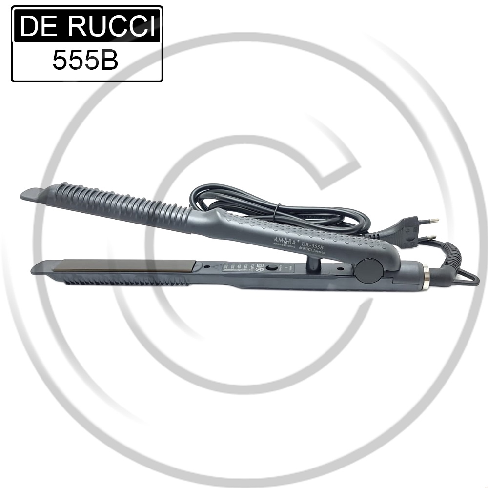 DE RUCCI / DR-555B / Catokan Rambut 2in1 Lurus &amp; Curly