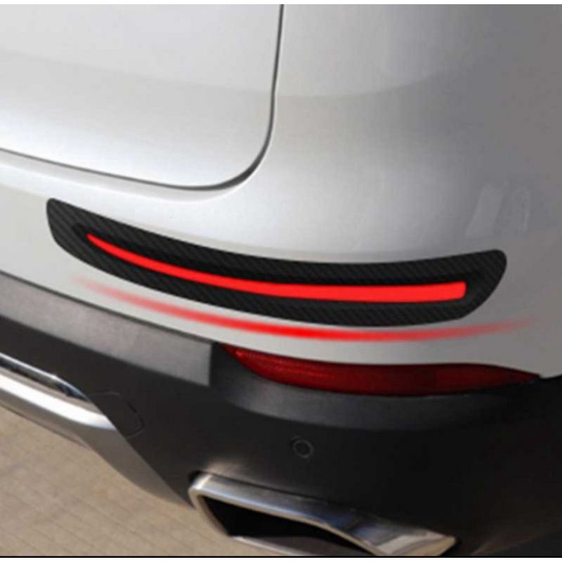 Sticker Carbon Lis Merah Bumper Mobil Raize Pelindung Anti Lecet