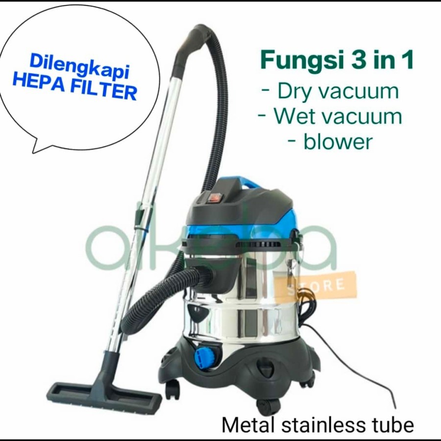 Mesin Vacum cleaner HEPA Filter 20 Liter - Wet &amp; Dry Vacuum - BLOWER