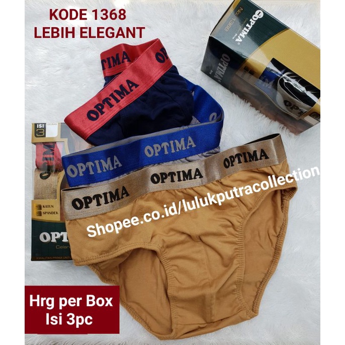 CD OPTIMA BOXER ORIGINAL ASLI 1368/CD OPTIMA/CD BOXER/CD PRIA/CELANA DALAM BOXER/CELANA DALAM PRIA/B