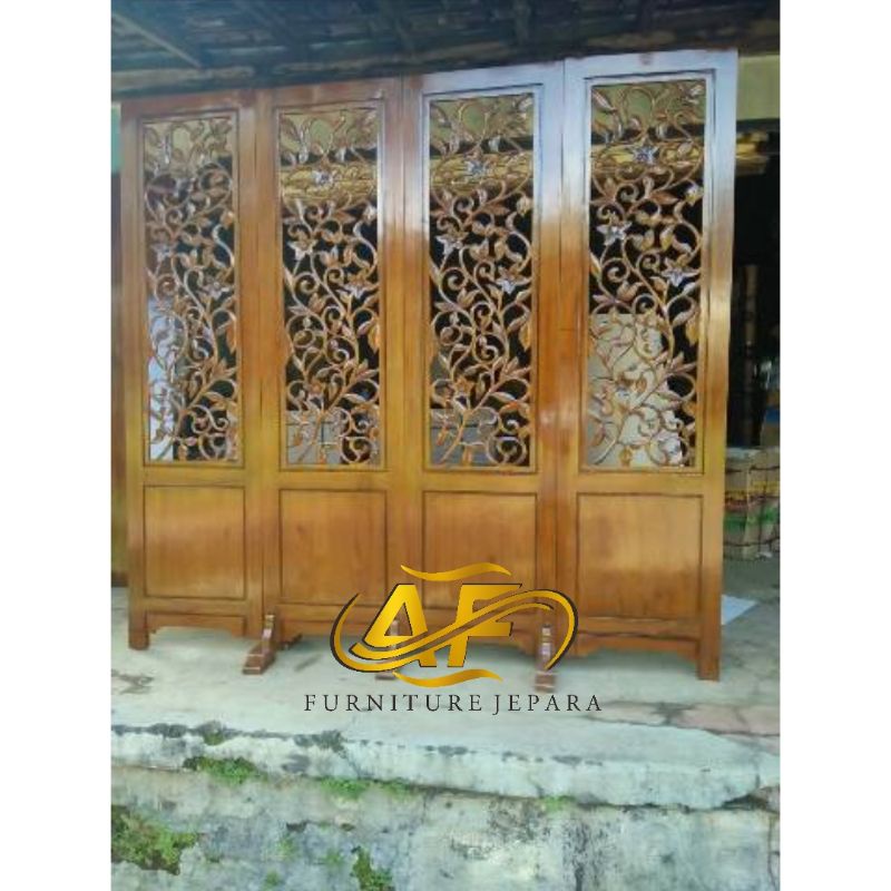 sketsel ukiran /sketsel penyekat ruangan /sketsel kayu jati mebel jepara
