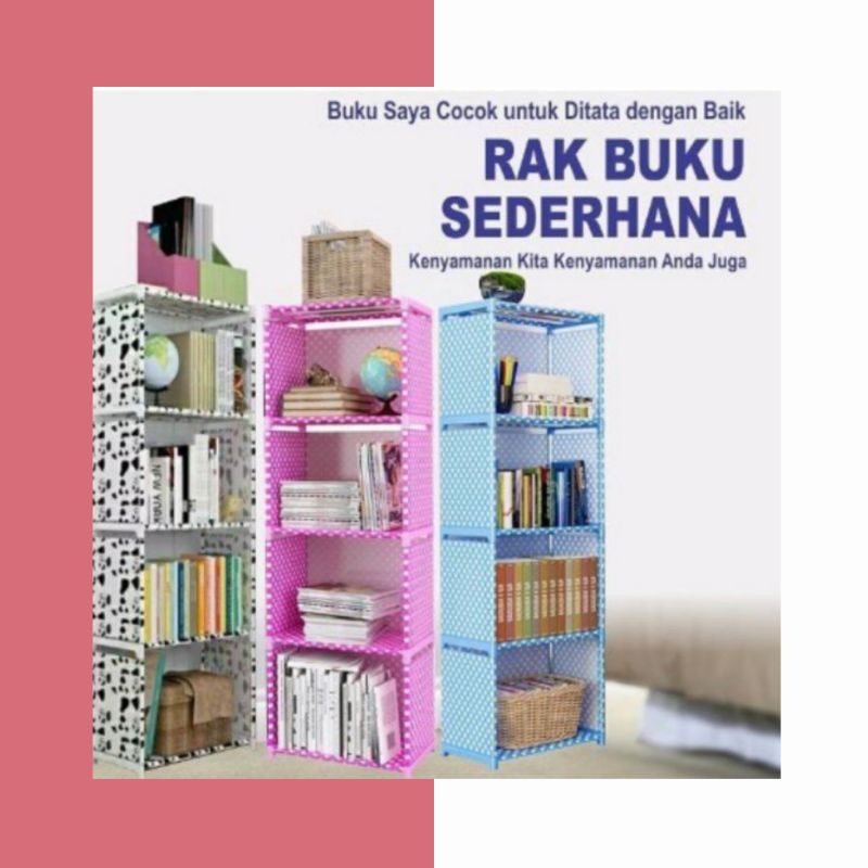 RAK BUKU PORTABLE RAK SERBAGUNA