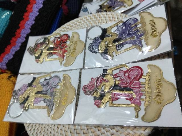 (BISA COD) SOUVENIR GANTUNGAN KUNCI WAYANG KULIT RAMA SHINTA JOGJA 12x5 cm OLEH-OLEH MURAH INDONESIA