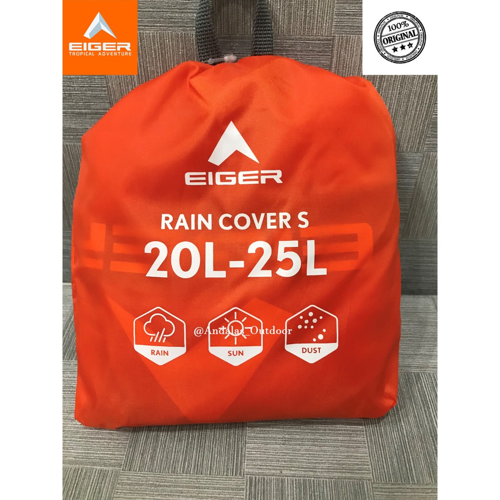 EIGER001 COVER BAG S-ORANGE-RAIN COVER 20-25L - 5462