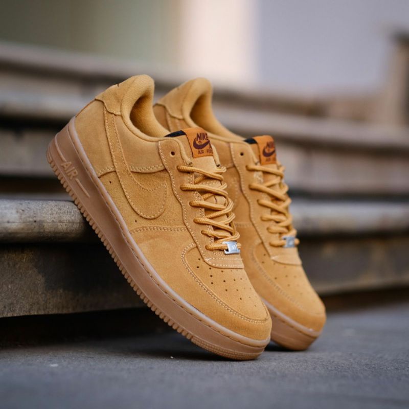 Nike air force 1 low flax brown gum original