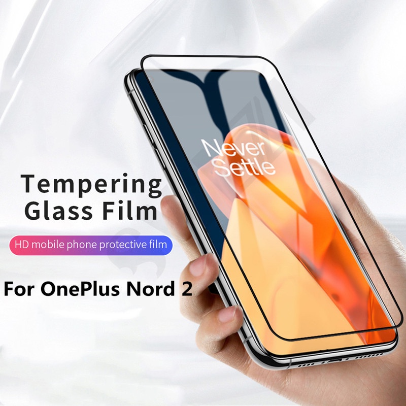 Pelindung Layar Tempered Glass Full Cover Anti Gores Untuk Oneplus Nord 2