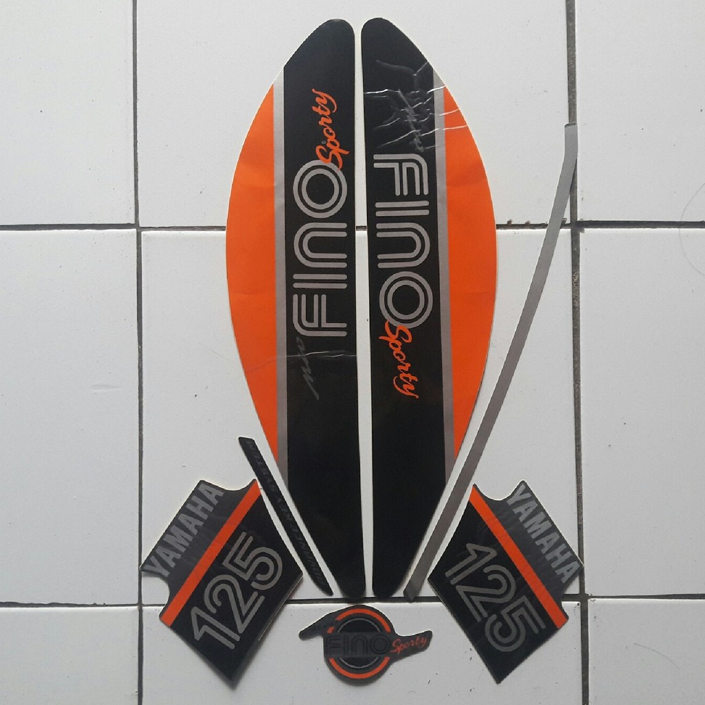 striping Motor Fino 125 2017 abu