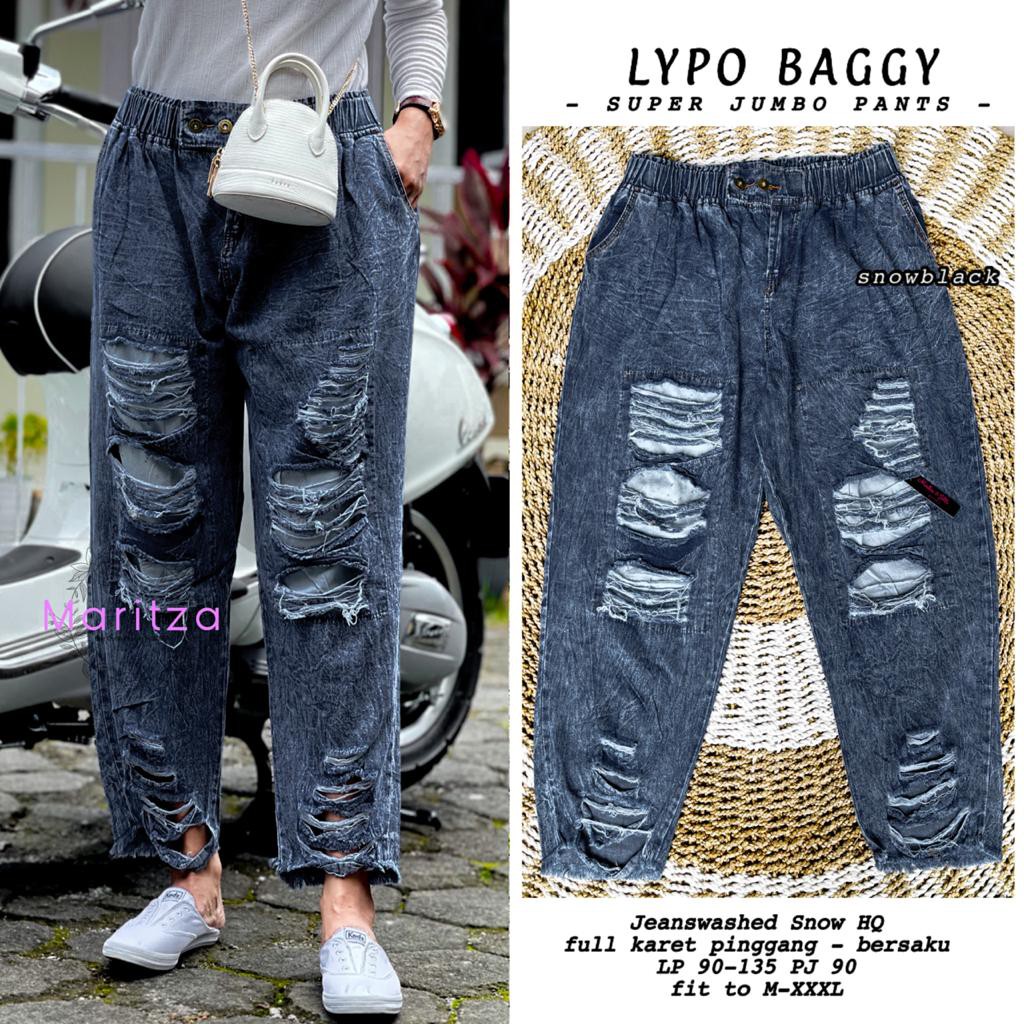 lypo baggy super jumbo pants celana jeans by maritza