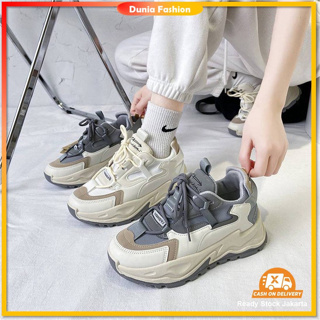{COD/BAYAR DITEMPAT} DF 514 Sepatu Sneakers Wanita Import Premium Quality