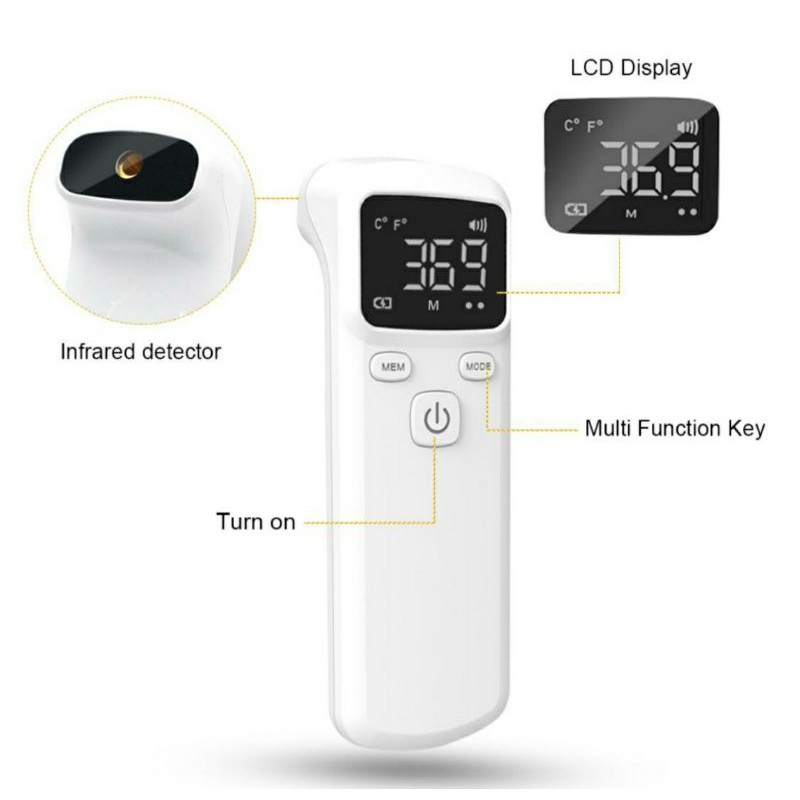 Termometer Infrared Digital Thermometer Gun JK A007 Medical Oksimeter Oximeter Finger