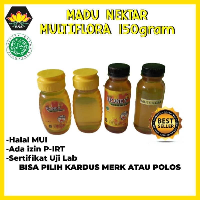 Madu Murni Asli Nektar Bunga Multiflora 150gram