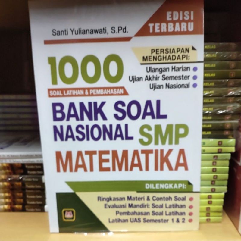 Buku : Bank Soal Ujian Nasional UN Matematika SMP 1000 Soal Latihan Pembahasan Lengkap Ujian Sekolah-2