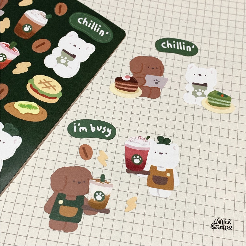 COFFEE TIME STICKER SET