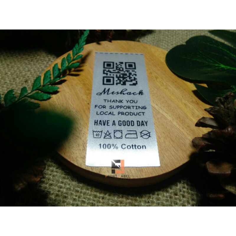 LABEL SATIN CUSTOM / LABEL SATIN HALUS / LABEL BAJU / LABEL TAG WASHING / LABEL HIJAB / LABEL SIZE