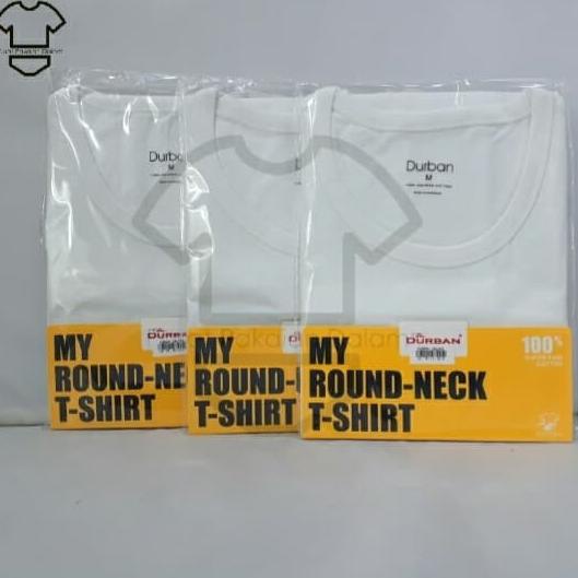 Kaos Oblong Pria Durban O-Neck Putih 14110