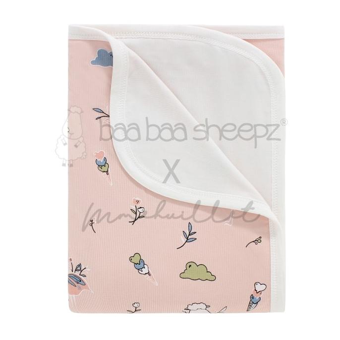 Baabaasheepz x Mmehuillet Double Layer Blanket Flamingo Kids