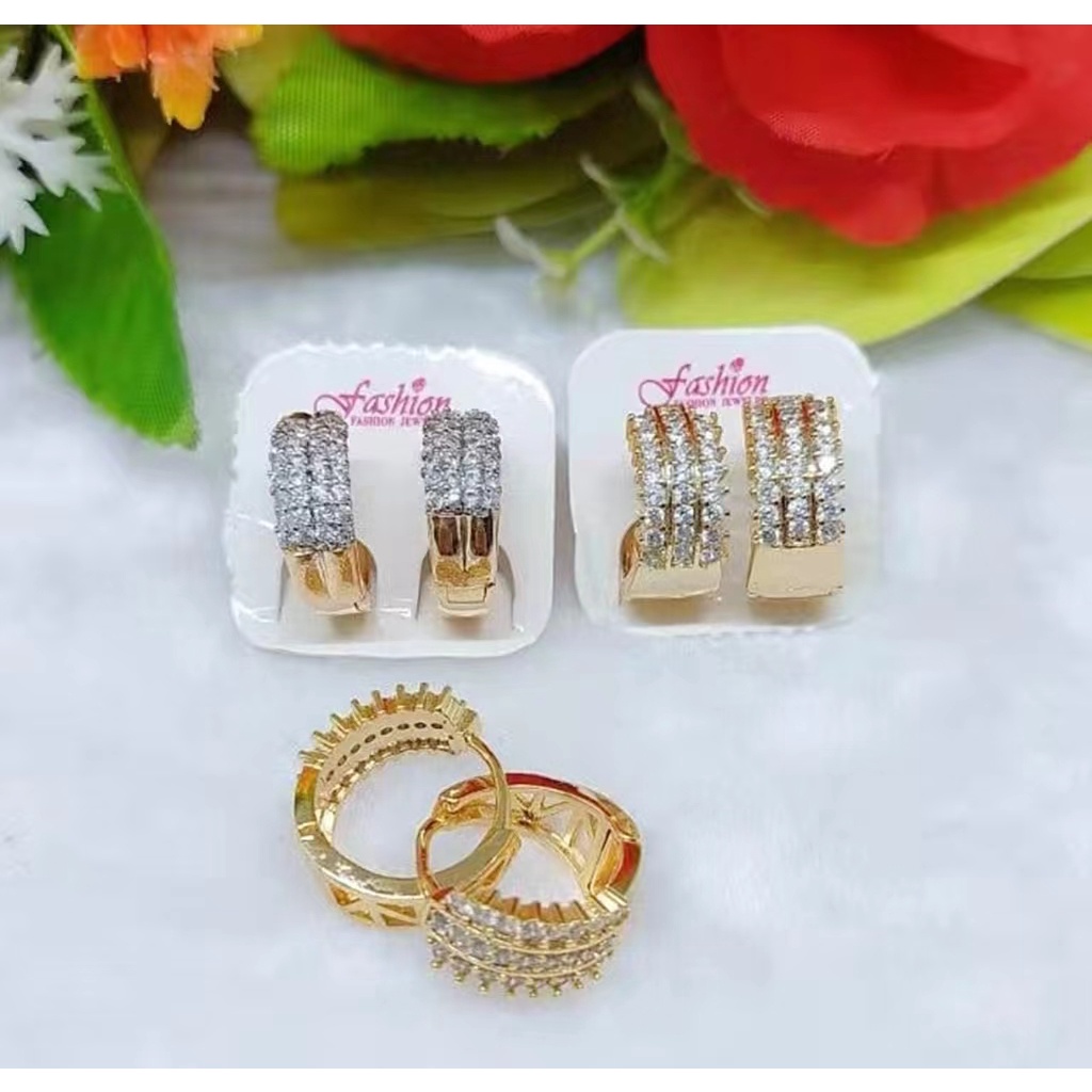 Anting Xuping Mata Full Lapis Emas Perhiasan Fashion E203,24