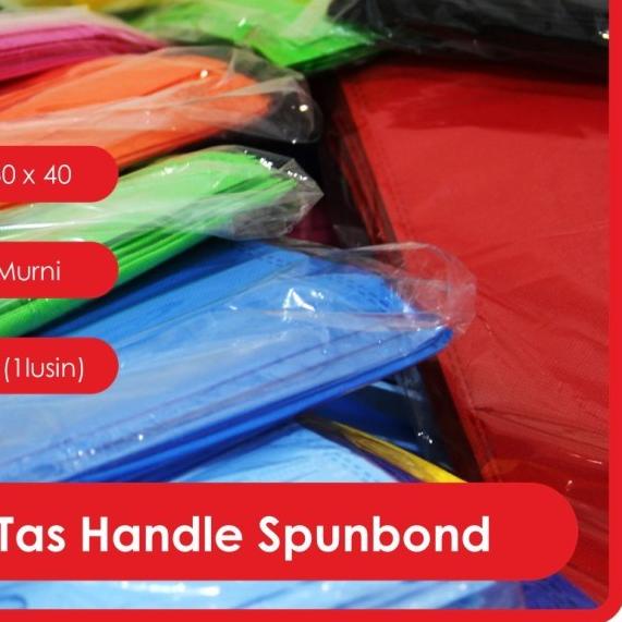 

GOODIE BAG SPUNBOND HANDLE LUSINAN 30x40 /Kantong Belanja Murah/ Cream