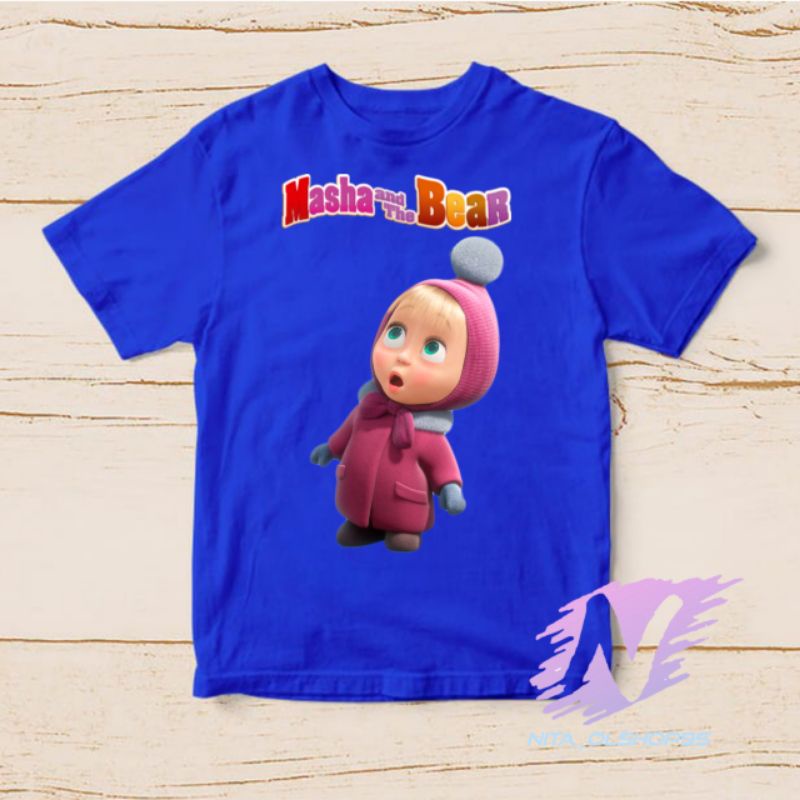 baju anak kaos anak marsa and the bear