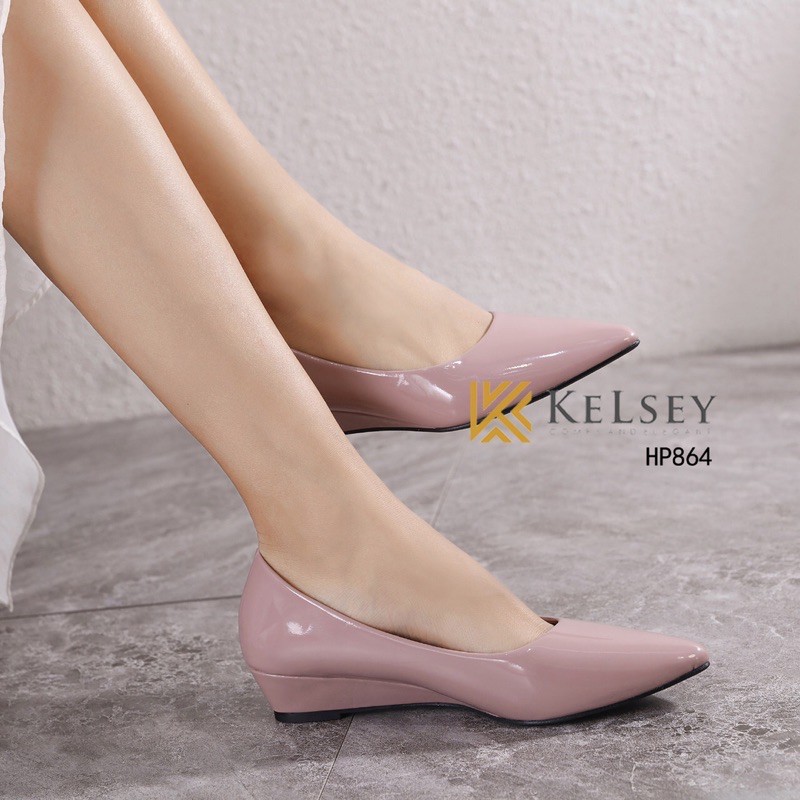 Kelsey Sepatu Heels Wanita Glossy 3,5cm HP864