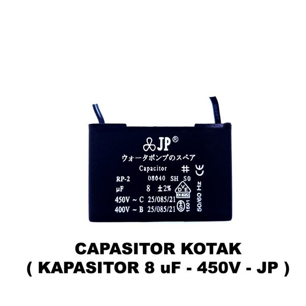 JP KAPASITOR 08 UF KOTAK