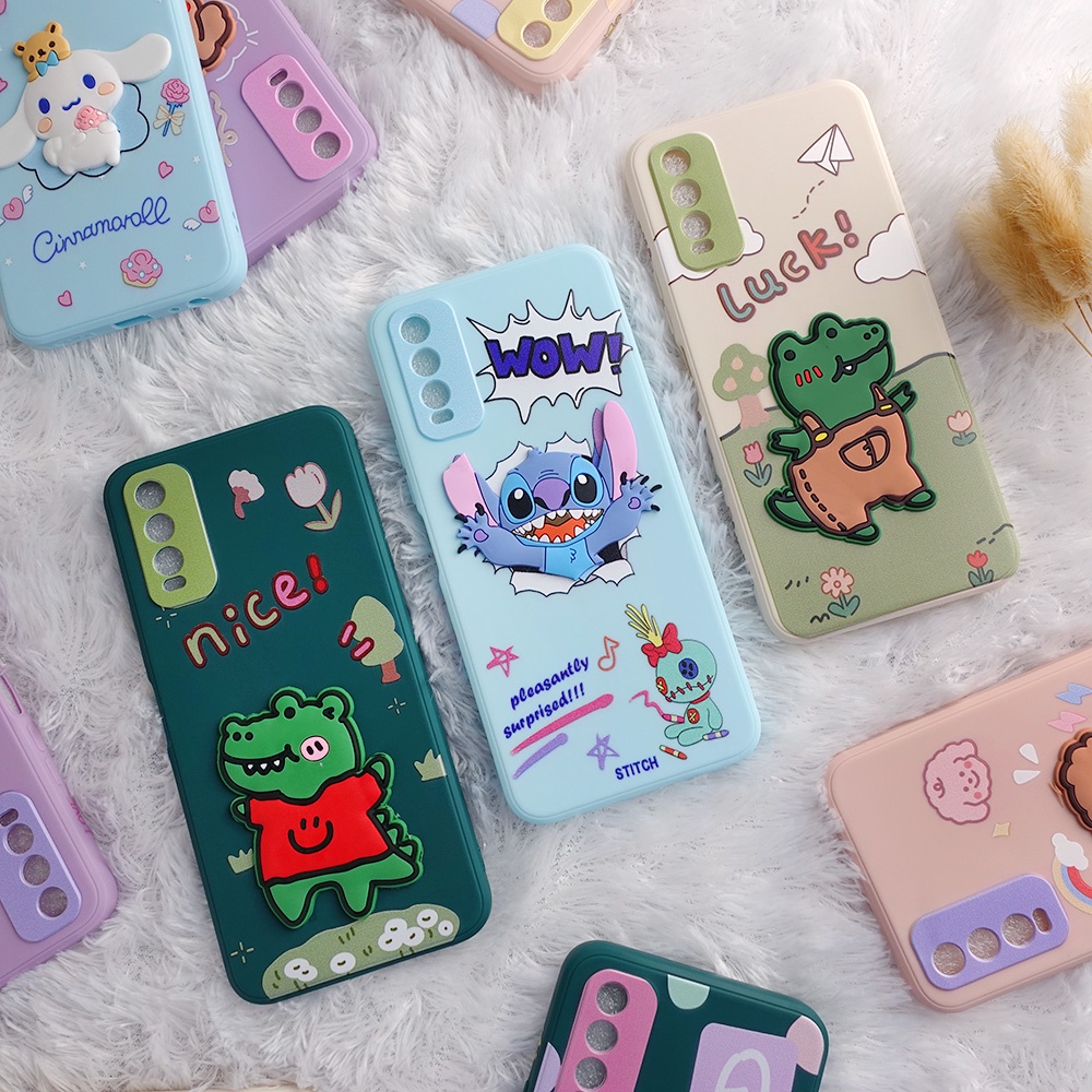 SOFTCASE 3D SAMSUNG A02 A22 A32 A52  A72 IPHONE 6S PLUS 7 PLUS X XR OPPO A15 A9 2020 RENO 6 5G REALME C20 VIVO Y20 XIAOMI NOTE 10 9 9 PRO CASING KARAKTER CASE 3D DISNEY