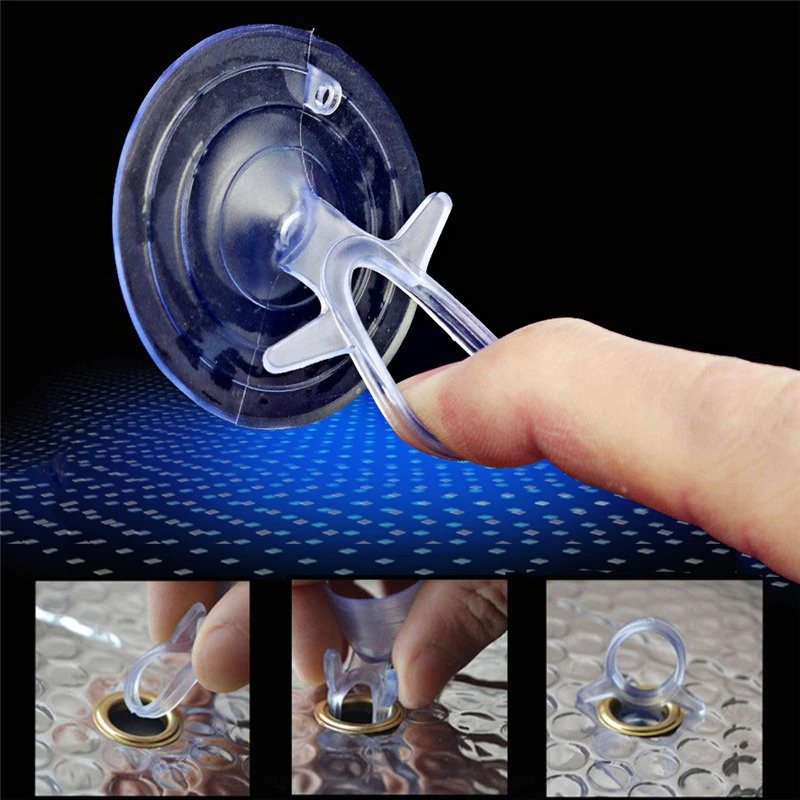 Alat Tempel Dinding Suction Cup Hook 35 mm 10 PCS - ZLQ1718 - Transparent