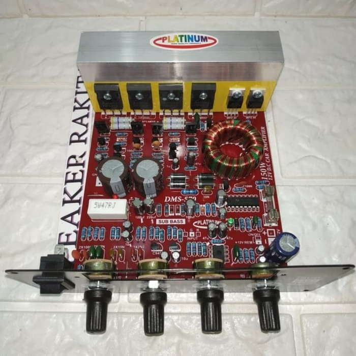 Kit power amplifier speaker aktif DC 12v 150 watt Platinum Dms 570