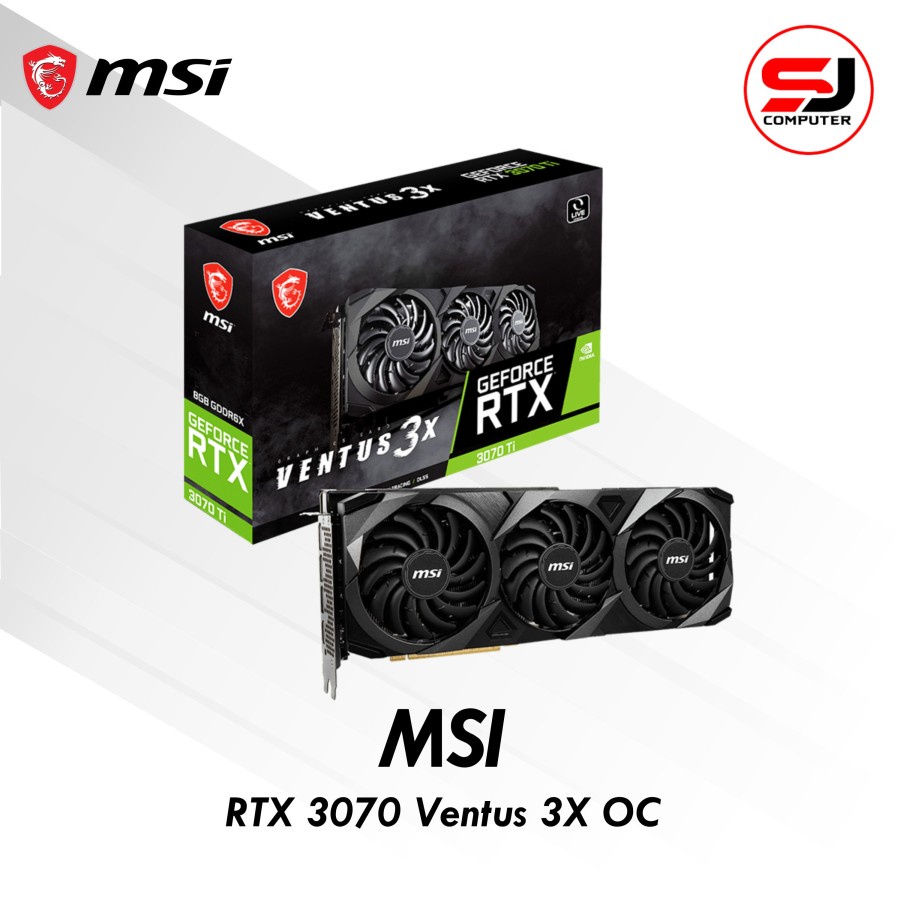 VGA MSI RTX 3070Ti Ventus 3X 8G OC 8GB DDR6X 320-BIT RTX 3070 Ti